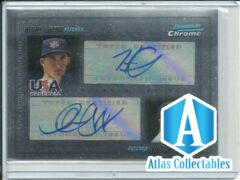 2010 Bowman Chrome USA Dual Autos #USADA-4 Henry Owens/Phillip Pfeifer /500